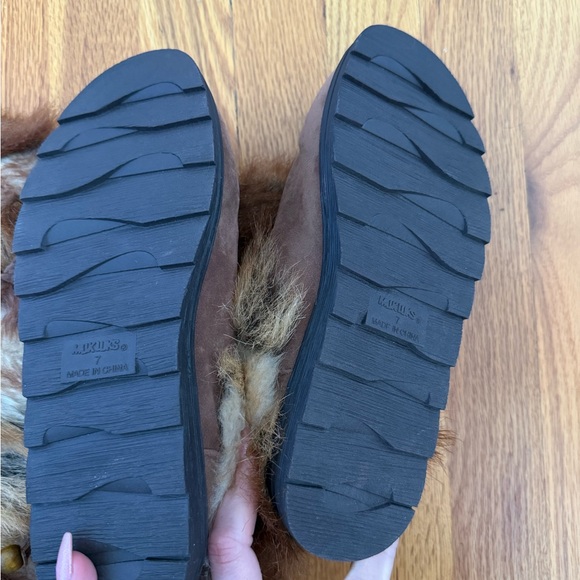 Muk Luks Dark Brown Faux Fur Boots - Picture 4 of 5